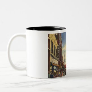 Main St., Johnson City, Tennessee Vintage mug