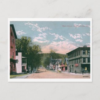 Main St., Proctorsville, VT 1919 Vintaged postcard