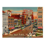 Main Street - Buffalo, NY Vintage Postcard