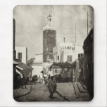 Main street in Tangier, Morocco, 1898 mousepads