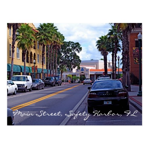 Main Street, Safety Harbor Postcard Zazzle