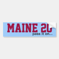 MAINE 20 Bumper Sticker! bumper stickers