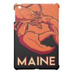 maine art deco retro travel poster iPad mini case