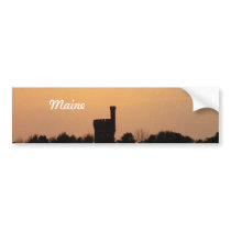 Maine Castle Tower Bumper Sticker