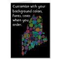Maine Colorful Customize card how you want it by JKdesigns Maine Colorful Customize card how you want it