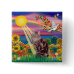 Maine Coon Cat 10 - Autumn Sun buttons