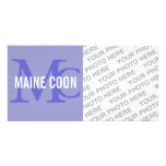 Maine Coon Cat Breed Monogram photo cards