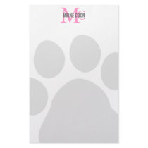 Maine Coon Cat Breed Monogram Stationery Design