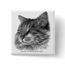 Maine Coon Cat Buttons