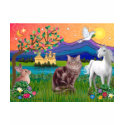 Maine Coon Cat - Fantasy Land t-shirts by catartgifts Maine Coon Cat - Fantasy Land t-shirts