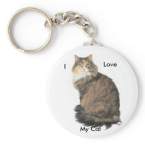Maine Coon Cat keychain