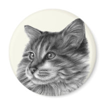 Maine Coon Cat Refrigerator Magnets