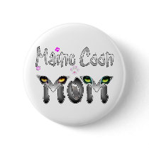 Maine Coon Cat Mom Gifts buttons by CatMeowz Maine Coon Cat Mom Gifts buttons