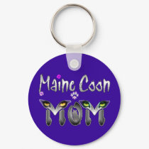 Maine Coon Cat Mom Gifts keychains by CatMeowz Maine Coon Cat Mom Gifts keychains