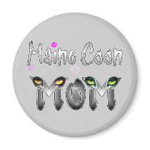 Maine Coon Cat Mom Gifts magnets by CatMeowz Maine Coon Cat Mom Gifts magnets