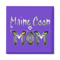 Maine Coon Cat Mom Gifts magnets by CatMeowz Maine Coon Cat Mom Gifts magnets