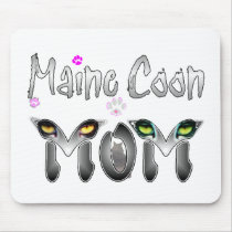 Maine Coon Cat Mom Gifts mousepads