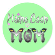 Maine Coon Cat Mom Gifts Sticker