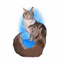 MAINE Coon Cat t-shirts by paint27 MAINE Coon Cat t-shirts