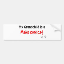 Maine Coon Grandchild Bumper Sticker