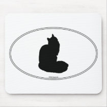 Maine Coon Silhouette mousepads