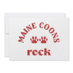 Maine Coons Rock Personalized Invitations