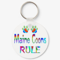 Maine Coons Rule keychains by MyFavoriteCat Maine Coons Rule keychains