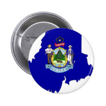 Maine Flag Map Button