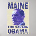 Maine for Barack Obama Poster posters
