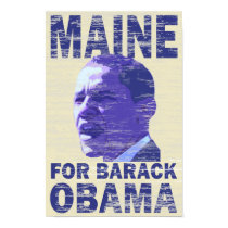 Maine for Barack Obama Poster posters by irregulargoods Maine for Barack Obama Poster posters