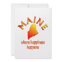 MAINE Happiness Custom Invitation