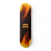 Maine Hottie fire and red marble heart. skateboards by ultraflames Maine Hottie fire and red marble heart. skateboards
