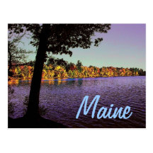 Maine Lake Postcard