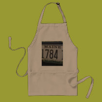 Maine license plate apron aprons
