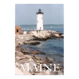 Maine Lighthouse Poster