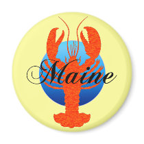 Maine lobster fridge magnet