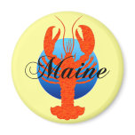 Maine lobster fridge magnet