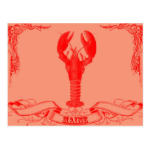 maine lobster post cards