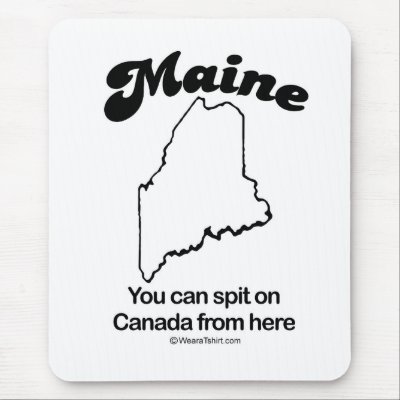 MAINE - "MAINE STATE MOTTO" T-shirts and Gear Mouse Mats by humortees