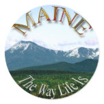 Maine Mt. Katahdin Envelope Seal Stickers