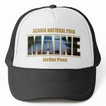 MAINE Picture Font Acadia National Park Hat
