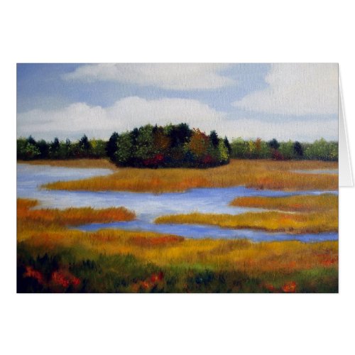 Maine River Marsh #1 Card card