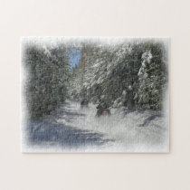 Maine Sledding puzzles