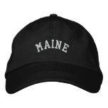 Maine State Embroidered embroidered hats