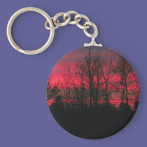 Maine Sunset keychains