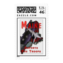 Maine Supports The Troops postage by photoefxxx Maine Supports The Troops postage