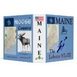 MAINE: The Lobster STaTE/ Moose Country Vinyl Binder