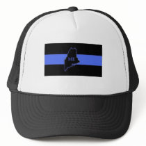 Maine Thin Blue Line trucker hat