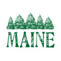 Maine Winter Evergreeens hat