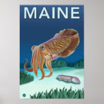 MaineCuttlefish Scene Posters